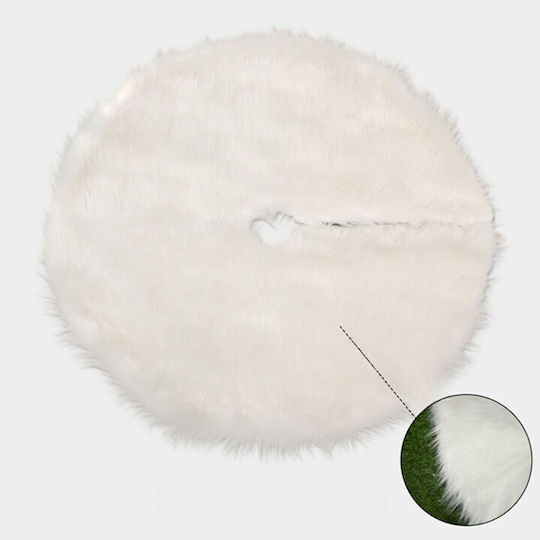 Weihnachtsbaumständer & Röcke Weiß mit Pelz-Textur Durchmesser 78cm