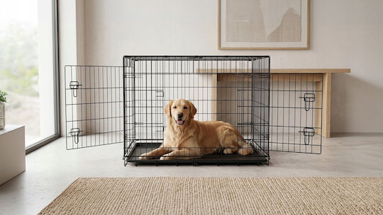 Rebel Dog Wire Cage 107x71x78cm