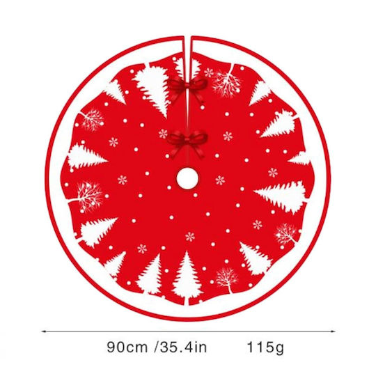 Stoff Weihnachtsbaumständer Matte Φ90cm