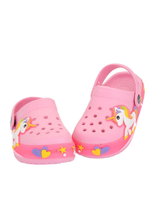 Kids Beach Clogs Fuchsia