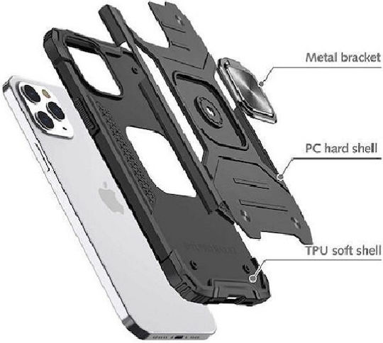 Armor Ringstand Back Cover Πλαστικό Μπλε (Redmi Note 11 / 11S 4G)