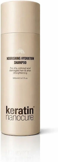 Keratin Nanocure Nanocure Σαμπουάν Αναδόμησης/Θρέψης & Ενυδάτωσης για Λιπαρά Μαλλιά 500ml