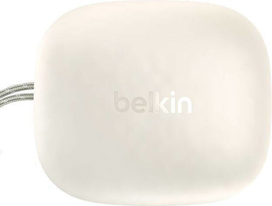 Belkin SoundForm Anywhere Earbud Bluetooth Handsfree Headphones with Sweat Resistance and Charging Case White