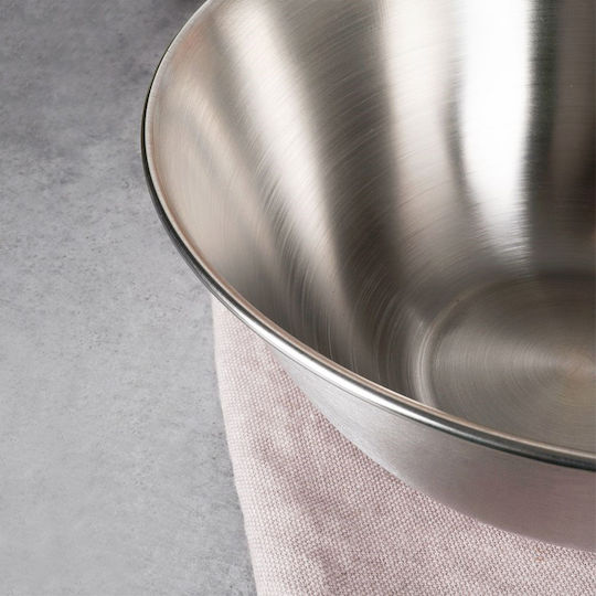 Excellent Houseware Stainless Steel Mixing Bowl Capacity 1.2lt with Diameter 18cm and Height 8cm.