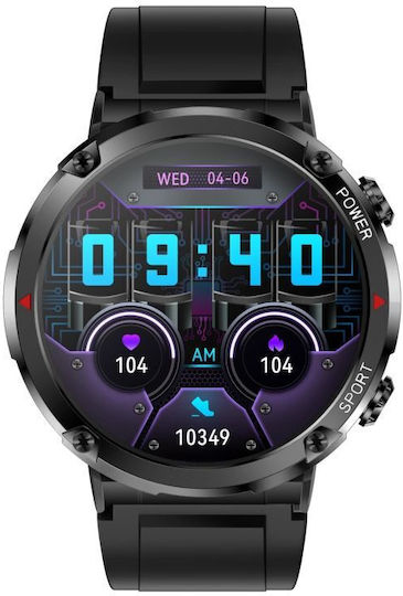 Smartwatch Gravity Men's Watch Smartwatch Gt21-4 Bk Rd Bk