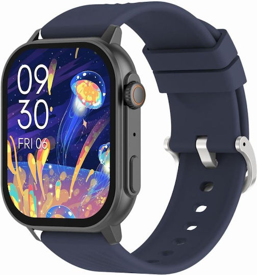 Gravity Gt15-4 Smartwatch Blue Silicone Strap + Bracelet