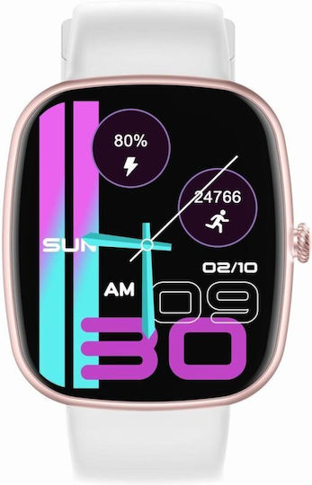 Gravity Gt18-2 Smartwatch Rose Gold + 2 Straps
