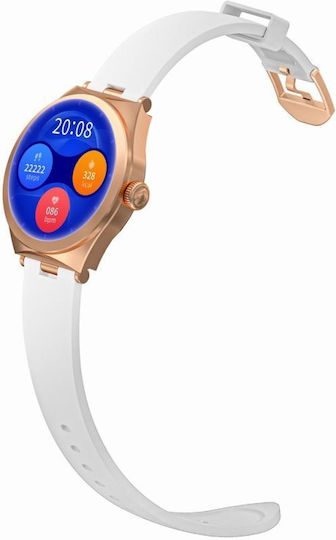 Smartwatch Gravity Rose Gold White Gt25-4