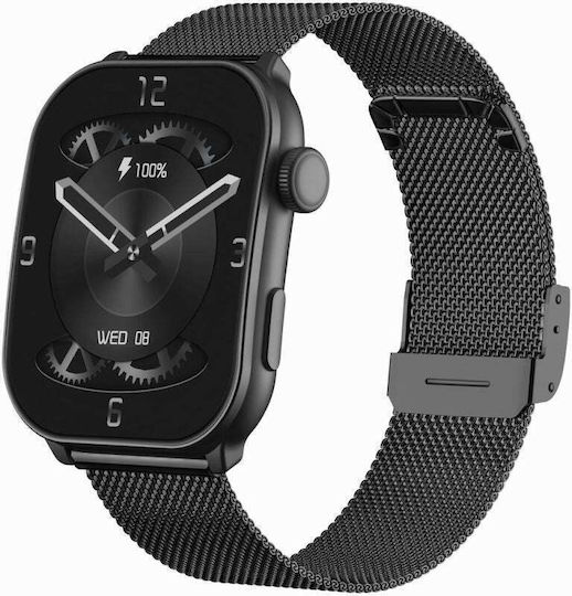 Men's Smartwatch Gravity Gt28-1 Strap + Bracelet Black