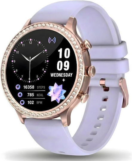 Gravity Smartwatch Pink Gold Strap Bracelet Gt5-7