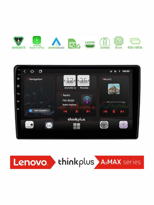 Lenovo Car Audio System for Honda FR-V 2004-2009 (Bluetooth/USB/AUX/WiFi/GPS/Apple-Carplay/Android-Auto) with Touch Screen 10"