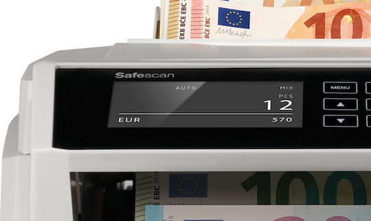 Safescan Banknote Counter ECB Tested Money Counter with Speed 1000 Banknotes per Minute 2465-S