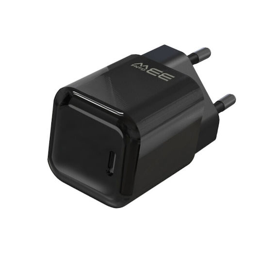 Blavec GaN с USB-C порт и кабел USB-C - USB-C 33W Power Delivery / Quick Charge 3.0 / Quick Charge 4+ Черен (BC-6)