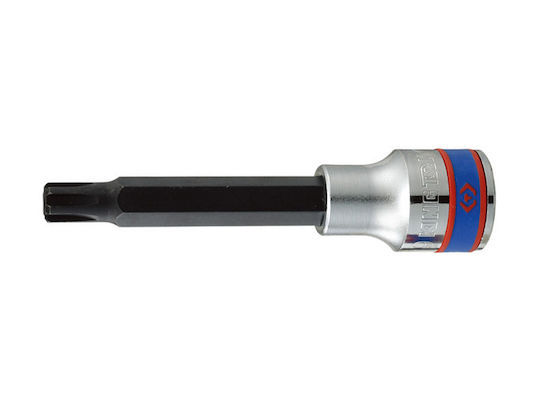 King Tony Spritzfilter Wasserhahn Bit-Stecknuss mit Ribe-Bit und Antriebsvierkant 1/2'' Größe M10x100mm 1Stück