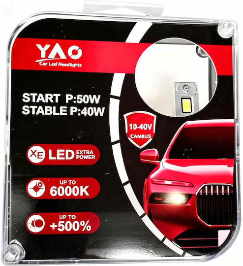 Mover Samsung Λάμπες Αυτοκινήτου H4 Canbus LED 6500K Ψυχρό Λευκό 30W 2τμχ