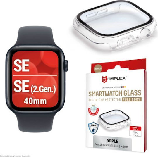 Displex Full Body Glass Protector Apple Watch Se 2 40mm Transparent