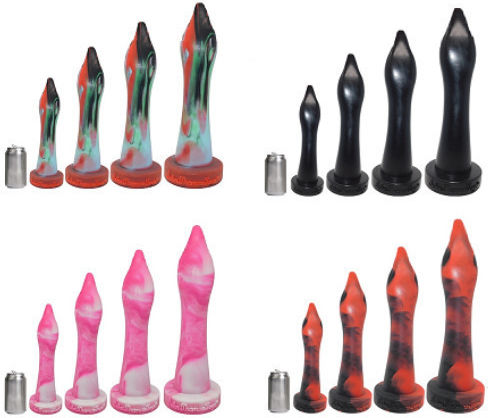 Dildo Anal Mare Din Silicon Cap De Șarpe Mare Platinum Dildo Anal Din Silicon 43 Cm Multicolor