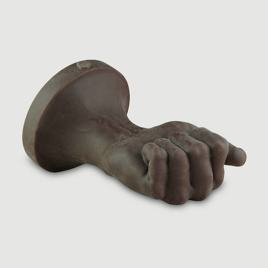 Μπουνιά Fisting Σιλικόνης Closed Fist Large Platinum Silicone Fisting Dildo 18 Cm Καφέ