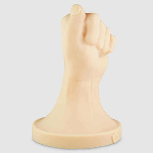 Μπουνιά Fisting Σιλικόνης Closed Fist X-large Platinum Silicone Fisting Dildo 23 Cm Φυσικό