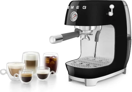 Smeg Espressomaschine 1650W Druck 15bar ECF03BLEU