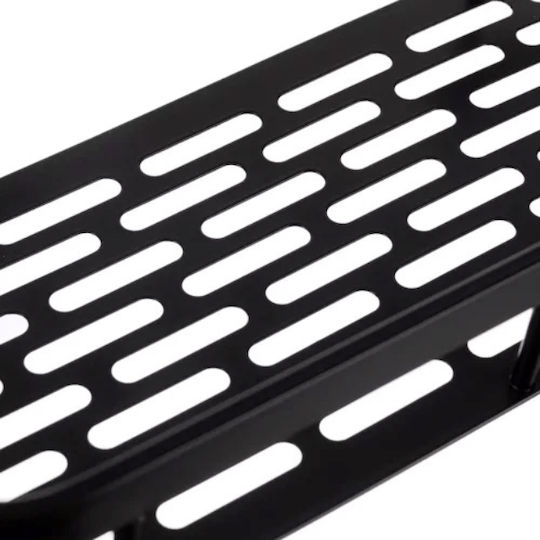 Raft De Baie Montat Pe Perete Metalic 30x13x4.7cm Negru