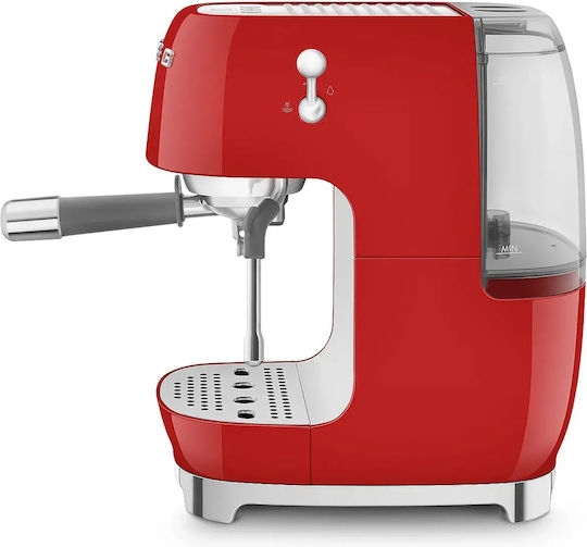 Smeg Μηχανή Espresso 1650W Πίεσης 15bar ECF03RDEU