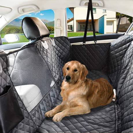 Wasserdichter Sitzbezug für Hunde Auto Reisezubehör Schwarz