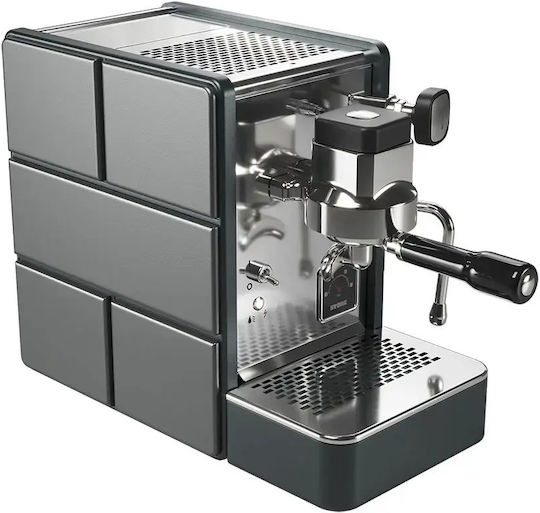 Stone Automatische Espressomaschine Druckreiniger 9bar mit Mahlwerk Grau