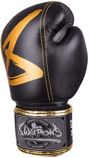 8 Weapons Big 8 Premium Boxing Gloves for Competition Black