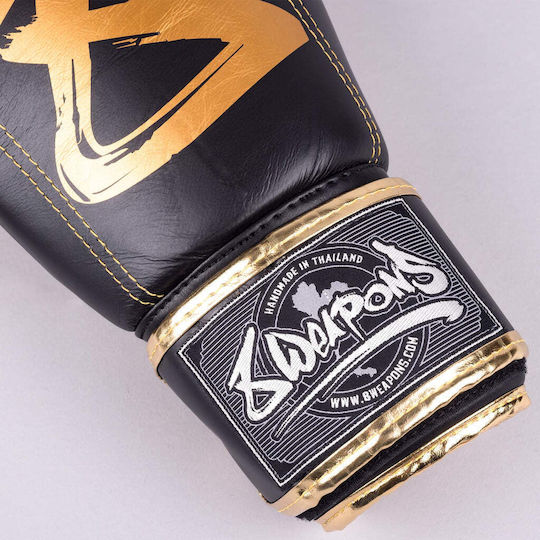8 Weapons Big 8 Premium Boxing Gloves for Competition Black