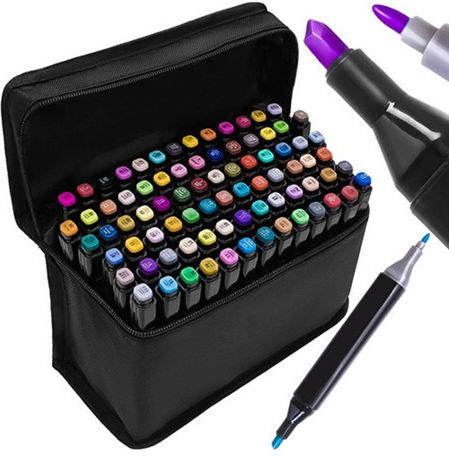 Μαρκαδόροι Αλκοόλης Multicolor 3mm Σετ 80 χρώματα