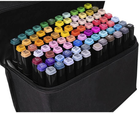 Μαρκαδόροι Αλκοόλης Multicolor 3mm Σετ 80 χρώματα