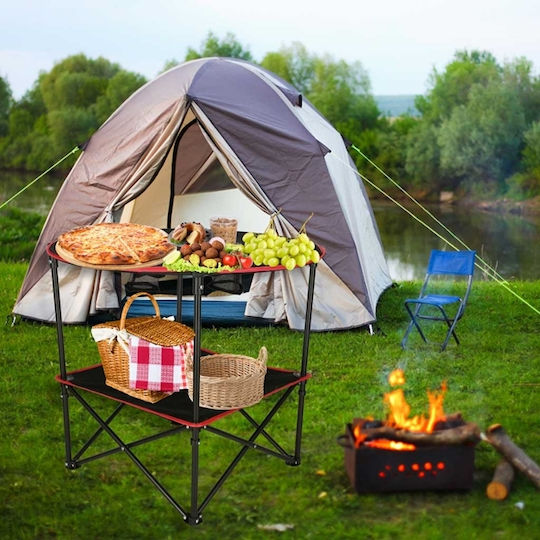 Aluminum Table for Camping Folding Black