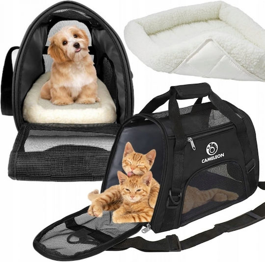 Geantă Impermeabilă Pentru Transport Câine / Pisică Până La 10kg Neagră L47xL28.5xÎ25cm
