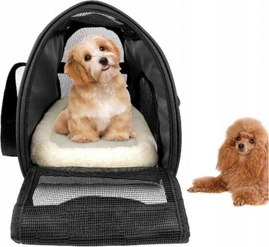 Geantă Impermeabilă Pentru Transport Câine / Pisică Până La 10kg Neagră L47xL28.5xÎ25cm