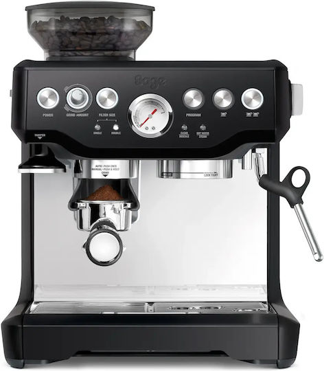 Sage The Barista Express Ses875btr Αυτόματη Μηχανή Espresso 1850W Πίεσης 15bar για Cappuccino με Μύλο Άλεσης Πράσινη