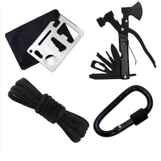 Complete Multifunctional Survival Tip Kit Set Multicolor