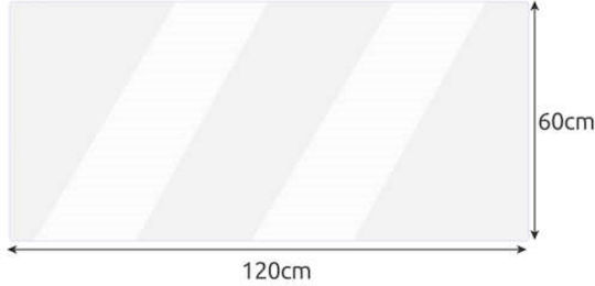 Folie Protectoare Pentru Masă 120 X 60 Cm Transparentă