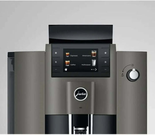 Jura W4 Автоматична Еспресо Кафемашина 1100W Налягане 15bar за Капучино с Мелачка и Wi-Fi Сребрист 15542