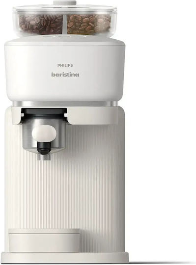 Philips Baristina Mașină Automată de Espresso 1550W Presiune 16bar cu Râșniță de Măcinare Albă BAR320/00