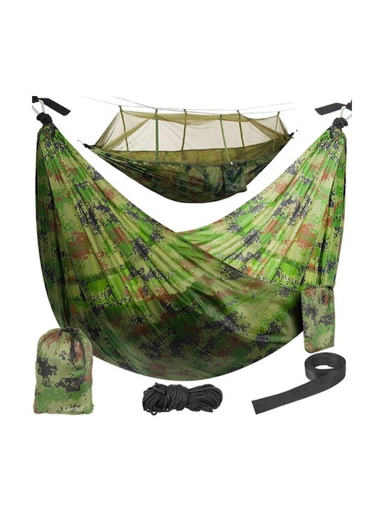 Hamac Plasă Verde 260x140 cm Hamac Plasă Verde 260x140 cm