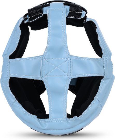 Benlee Mike Adult Open Face Boxing Helmet Made of Synthetic Leather Blue
