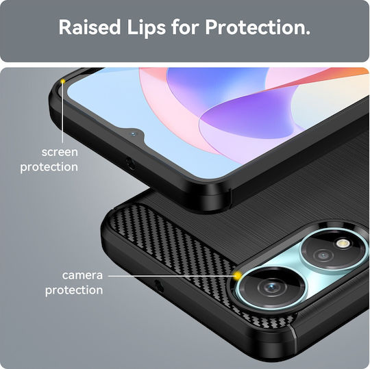 Forcell Ehre X7β 4g X7b 5g Ehre 90 Carbon Fiber Silikonhülle Schwarz