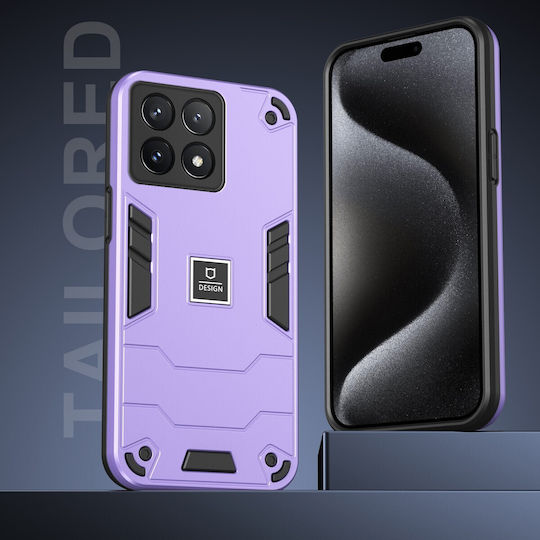 Forcell Xiaomi Poco X6 Pro 5g Armor Удароустойчив Твърд Калъф Лилав