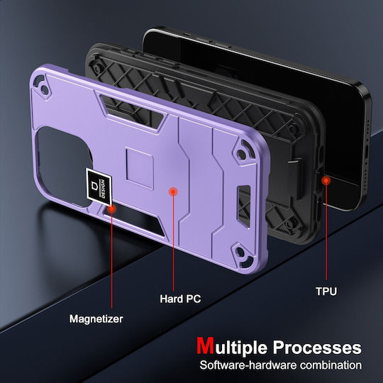 Forcell Xiaomi Poco X6 Pro 5g Armor Удароустойчив Твърд Калъф Лилав