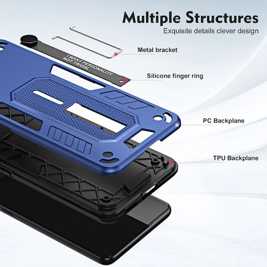 Forcell Xiaomi Redmi Note 12 Pro 4g Variety Brave Armor Hard Case Blue