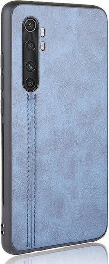 Forcell Xiaomi Mi Note 10 Lite Nähmaschinen Kuh Muster Silikon Handyhülle Blau