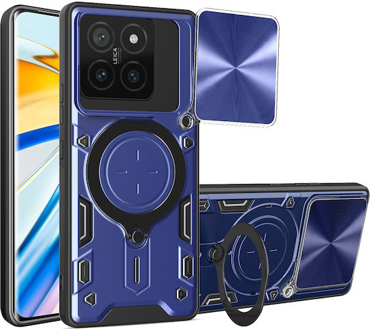 Forcell Xiaomi 14t 5g Camshield Magnetic Holder Θήκη Σκληρή Blue