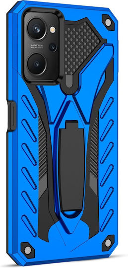 Forcell Realme 9i Armor Stand Твърд Калъф Син