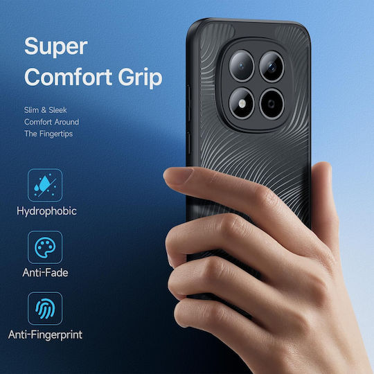 Xiaomi Redmi Note 15 Pro 5G Series TPU + PC Frosted Feel Черен Калъф Силикон
